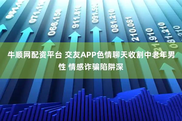 牛顺网配资平台 交友APP色情聊天收割中老年男性 情感诈骗陷阱深
