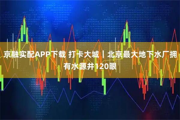京融实配APP下载 打卡大城｜北京最大地下水厂拥有水源井120眼