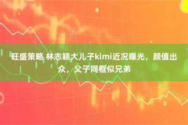 旺盛策略 林志颖大儿子kimi近况曝光，颜值出众，父子同框似兄弟